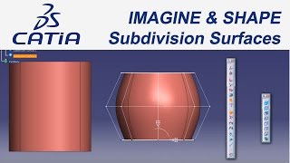 Catia V5 EğitimampTutorial 2 I Imagine and Shape Subdivision Surfaces [upl. by Steel]