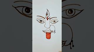 Durga Maa easy drwaing Navratri🕉 spacial drawing jay mata di 🙏🔱 youtubeshorts shortvideo💐💐 🔱 [upl. by Natan233]