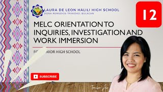 Inquiries Investigation and Immersion  Orientation  K12  New Normal  MELC [upl. by Cruce39]