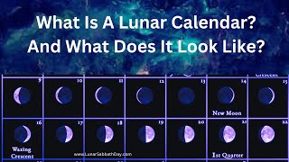 What Is A Lunar Calendar What does a Lunar Calendar look like [upl. by Eekorehc]