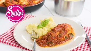 Hähnchenbrustfilet in Tomatensoße auf Kartoffelpüree  Was koche ich heute  Sallys Welt [upl. by Farrow]