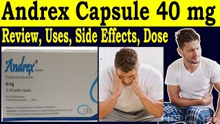 Testosterone undecanoate capsules 40 mg  Review Andrex capsules 40 mg  Uses Side Effects Dose [upl. by Enela]