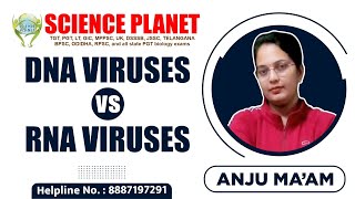 DNA Viruses Vs RNA Viruses by Anju Mam of Science Planet [upl. by Templia495]