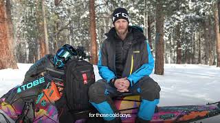 Layer as snowmobile guide Blaine Klawiter  TOBE Outerwear [upl. by Pieter332]