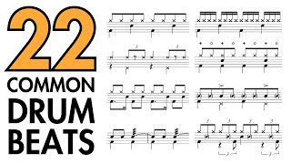 22 Common Drum Beats Every Drummer Should Know 🥁🎵 [upl. by Herr390]