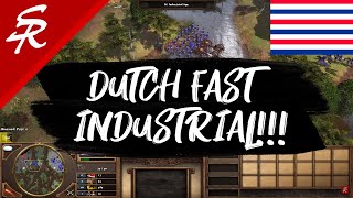 Dutch FAST INDUSTRIAL  Strategy School  Age of Empires III [upl. by Ravert]