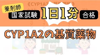 【1日1分医療系学生必見】CYP1A2の基質薬物はゴロでサクッと覚えましょう！ [upl. by Alyworth]