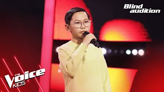 TemuulenB  quotHaloquot  Blind Audition  The Voice Kids Mongolia 2024 [upl. by Amilas]