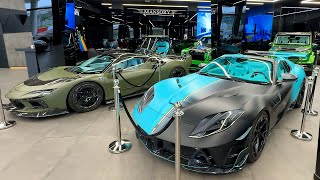 MANSORY Dubai  Walking Around INSANE SUPERCAR SHOWROOM [upl. by Auhel]