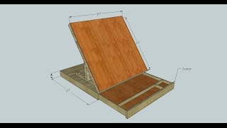 Portable drafting  drawing table [upl. by Phil]