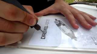 How To Grabado sobre Acrilico  Engraving on Acrylic Dremel 4000 [upl. by Llednol]