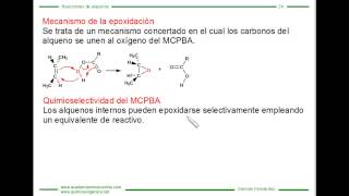 Reacción de Alquenos con MCPBA epoxidación de alquenos [upl. by Enneirb]