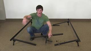 How to put together a King metal bed frame Super simple [upl. by Aniar]