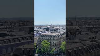 Paris 🇫🇷  Galeries Lafayette stunning rooftop vista 🛍️👗 [upl. by Nojram]