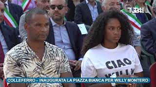 Colleferro inaugurata la Piazza Bianca per Willy Montero [upl. by Lamont]