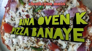 Pizza recipe How to make pizza without oven [upl. by Nomahs]