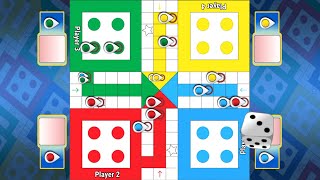 Ludo game in 4 players  Ludo King 4 players  Ludo gameplay [upl. by Jehanna]