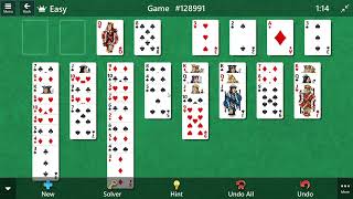 Solitaire Freecell Game 128991 [upl. by Ridgley964]