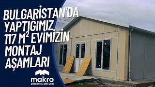 Tek Katlı Prefabrik Ev Montajı  MAKRO PREFABRİK ÇELİK YAPI [upl. by Ross892]