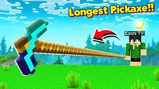 I Found the Longest Pickaxe in MINECRAFT OMOCITY Tagalog [upl. by Rriocard]