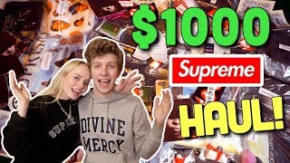 Everything I Copped From Supreme Week One 1000 [upl. by Roselin]