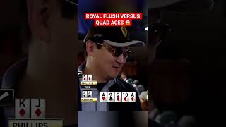 ROYAL FLUSH VERSUS QUAD ACES [upl. by Gayle]