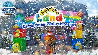 CBeebies Land CHRISTMAS Virtual Tour at Alton Towers Dec 2023 4K [upl. by Earleen]