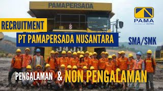 RECRUITMENT FRESH GRADUATENON PENGALMAN PT PAMAPERSADA NUSANTARA UNTUK LULUSAN SMASMK SEDERAJAT [upl. by Bledsoe]