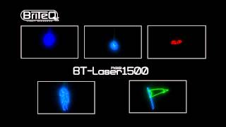 Briteq BTLASER1500 RGB  Part 22  Effect Samples [upl. by Airtemed]