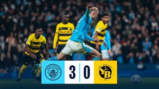 HIGHLIGHTS CITY SECURE SPOT IN ROUND OF 16  Manchester City 30 Young Boys  UEFA Champions League [upl. by Huey223]