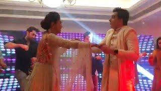 Shivangi amp Mohsin Dance In Sister Zeba Sangeet  Kaira Yrkkh 5 January 2019 [upl. by Adnauqal446]