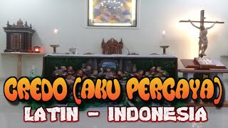 CREDO AKU PERCAYA LATIN  INDONESIA [upl. by Bridges416]