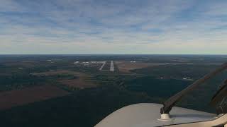 Landing in Saginaw Michigan  KMBS MBS  MBS International Airport airplanes flightsim fs2020 [upl. by Millhon]