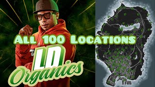 GTA Online  All 100 LD Organics Products Locations Collectibles [upl. by Bryana176]