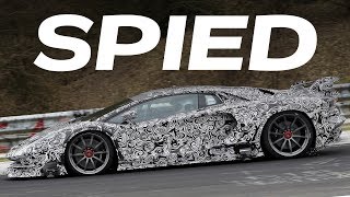 2018 Lamborghini Aventador SVJ Spy Video [upl. by Trebron570]