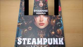 Flip Through  Steampunk Mädchen  Coloring Book For Adults [upl. by Ernestus269]