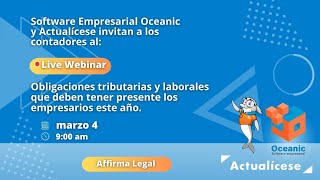 Obligaciones tributarias y laborales que deben tener presente los empresarios este año [upl. by Derfla]