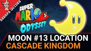 Cascade Kingdom Moon 13 Dinosaur Nest Running Wild Location  Super Mario Odyssey [upl. by Maurey933]