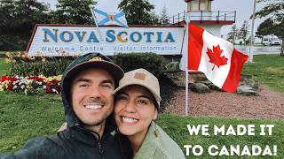 Vanlife Dream in Nova Scotia  Crossing into Canada amp Our First Whale Watching Experience  PART 1 [upl. by Nedyrb417]