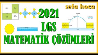 2021 LGS MATEMATİK SORULARI VE ÇÖZÜMLERİ [upl. by Inalem]