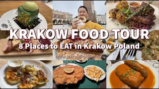 Krakow Food Tour 8 Places to EAT in Krakow Poland [upl. by Nevs]