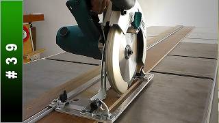 🟢 Homemade Track Saw  DIY Guide Rail for Circular Saw [upl. by Su]