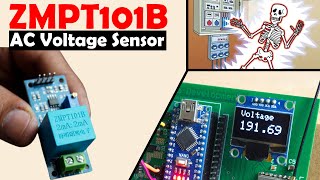 ZMPT101B 250V AC Voltage Sensor with Arduino Voltage Monitoring [upl. by Eivets624]