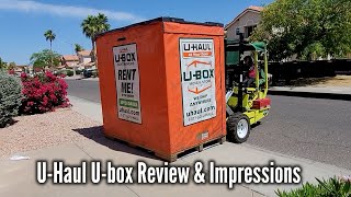 UHaul UBox Review Experience and Impressions [upl. by Ecarg]