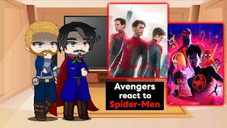 Avengers☆ react to SpiderMen SpiderVerse 2 ♡ [upl. by Aiahc334]