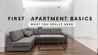 FIRST APARTMENT BASICS  What you really need Part 1 [upl. by Tobey]