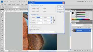 14 Resize Images Adobe Photoshop CS4 Video [upl. by Elgna978]