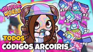 DESBLOQUEO ¡¡TODOS LOS NUEVOS CODIGOS ARCOIRIS en Avatar World ARILUNA [upl. by Nylorak571]