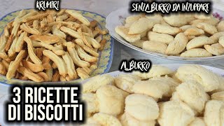 Ricetta Biscotti Biscotti al burro  Krumiri  Biscotti senza burro da inzuppare [upl. by Kram]