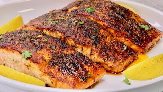 Garlic Butter Salmon Recipe  How Make Garlic Butter Salmon [upl. by Hacker]